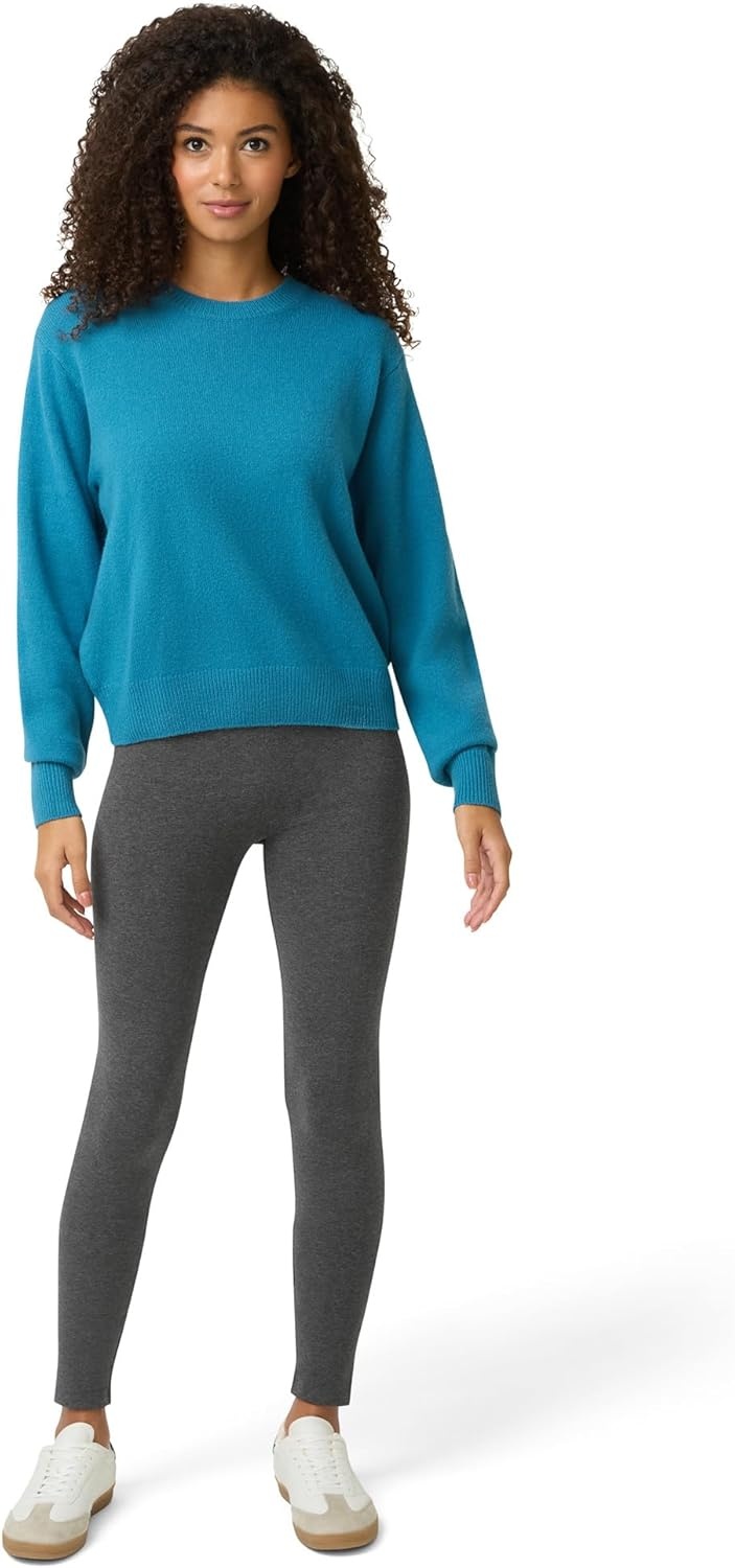 image:imageNo Nonsense Womens Leggings Soft Cotton Feel Comfortable amp Perfect for Layering Gentle Elastic WaistbandCharcoal Grey