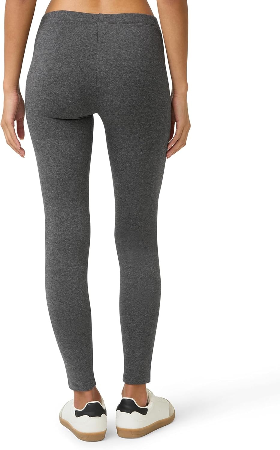 image:imageNo Nonsense Womens Leggings Soft Cotton Feel Comfortable amp Perfect for Layering Gentle Elastic WaistbandCharcoal Grey