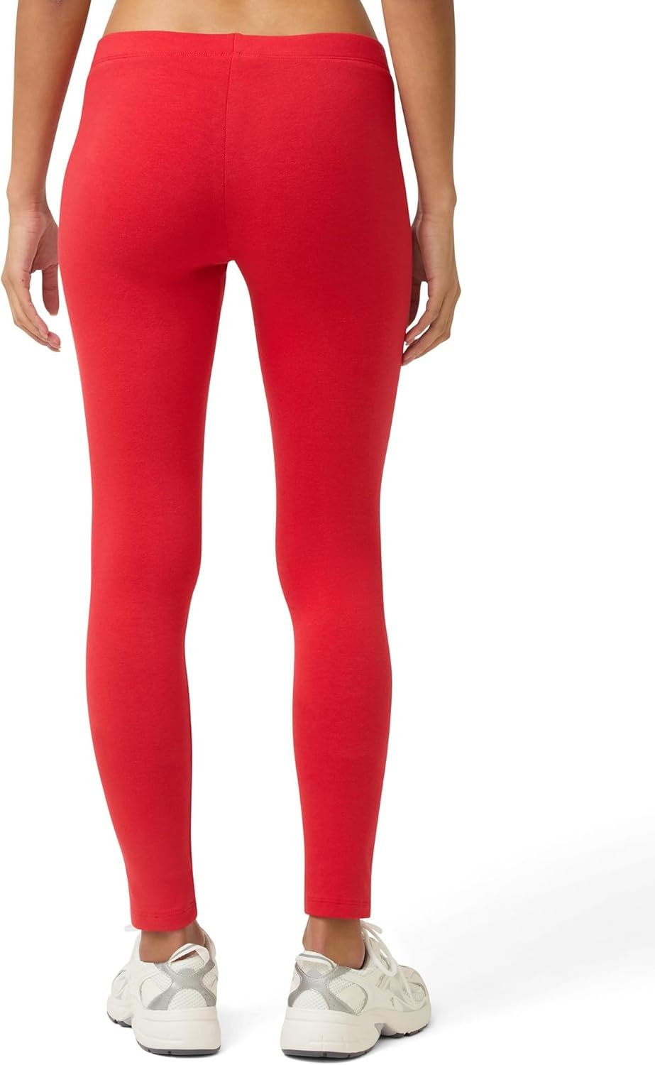 image:imageNo Nonsense Womens Leggings Soft Cotton Feel Comfortable amp Perfect for Layering Gentle Elastic WaistbandRed Hot
