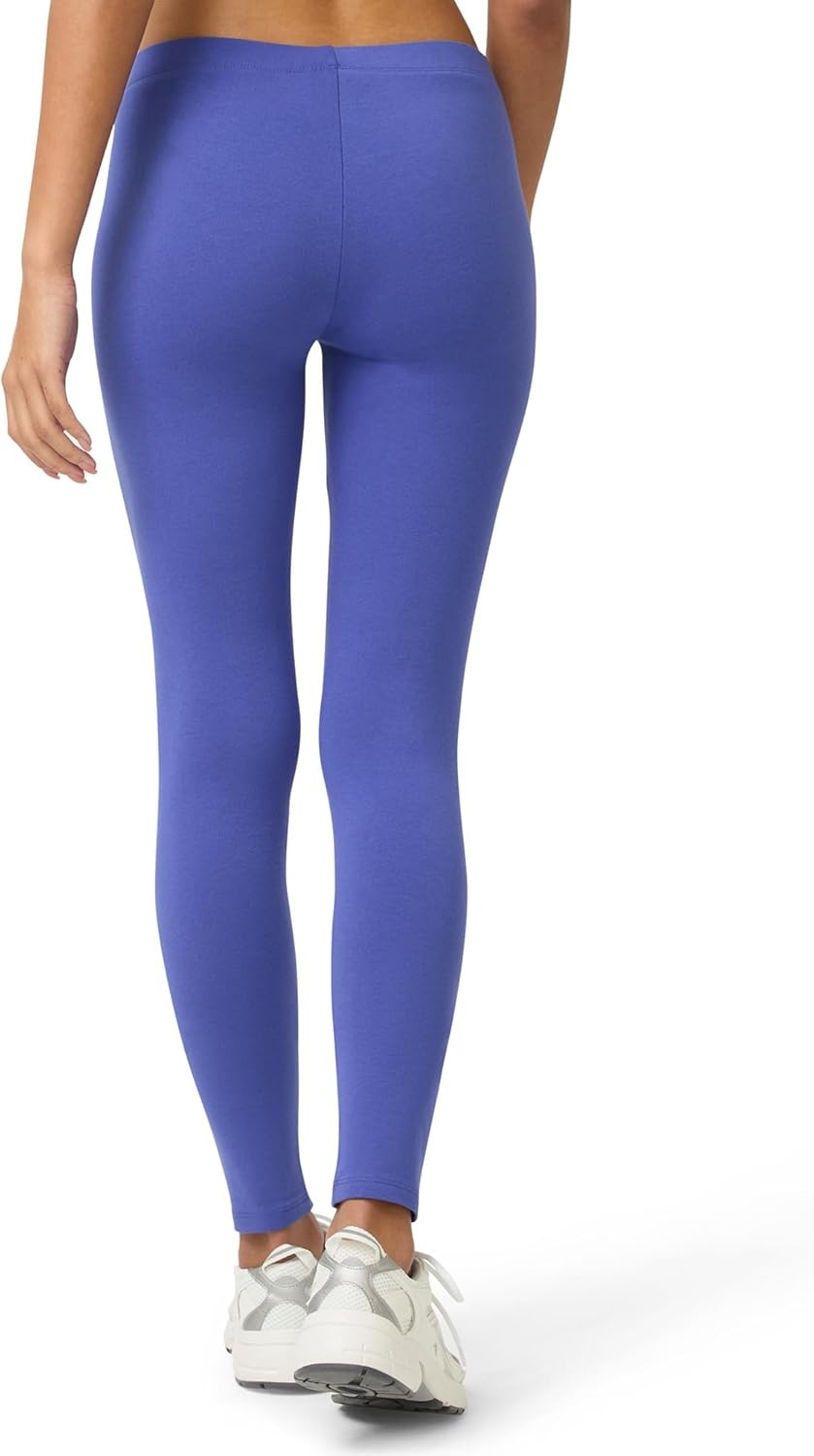 image:imageNo Nonsense Womens Leggings Soft Cotton Feel Comfortable amp Perfect for Layering Gentle Elastic WaistbandRoyal Blue