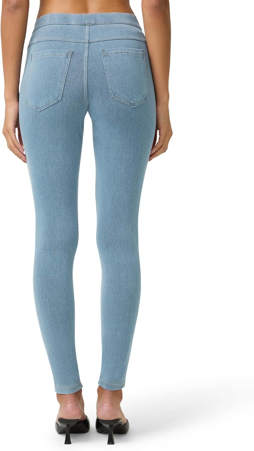image:imageNo nonsense Womens Classic Denim Leggings Jeggings for Women with Real Back Pockets High Waisted Stretch JeansLight Denim