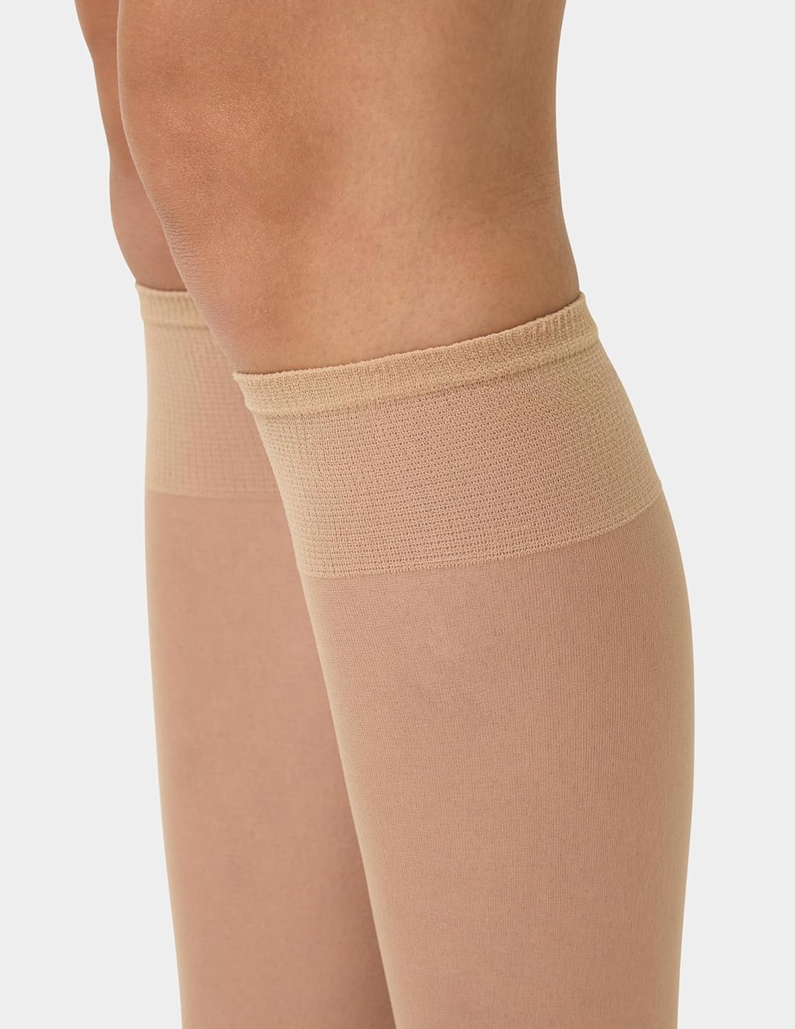 image:imageNo nonsense Womens Sheer Knee High Nylons for Women with Comfort Top Nylon Trouser Stockings Value PackNude 20 Pair Pack