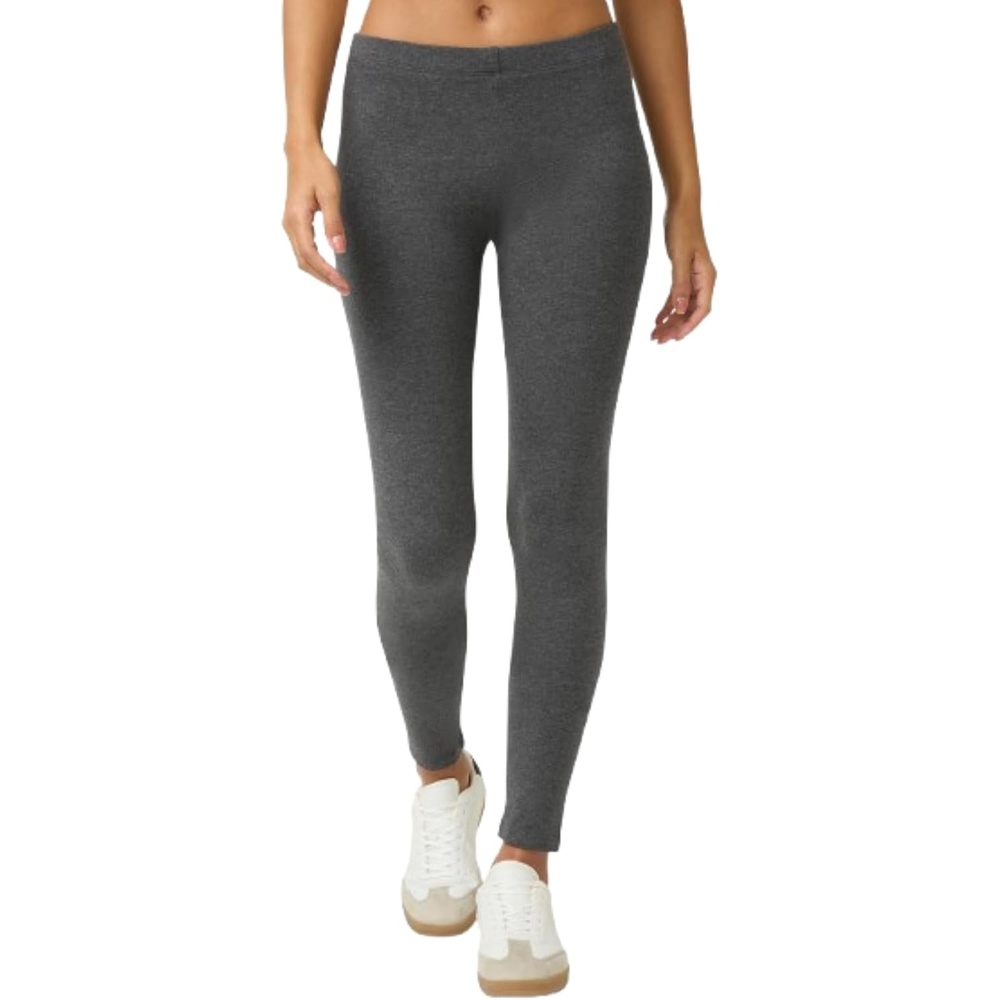 image:imageNo Nonsense Womens Leggings Soft Cotton Feel Comfortable amp Perfect for Layering Gentle Elastic WaistbandCharcoal Grey