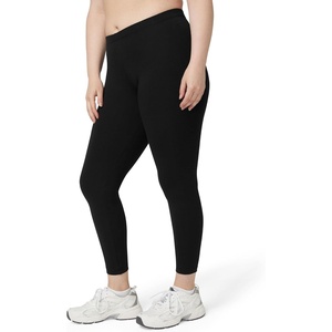 image:imageNo Nonsense Womens Leggings  Soft Cotton Feel Comfortable amp Perfect for Layering Gentle Elastic WaistbandBlack