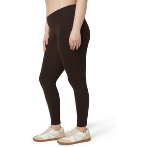 image:imageNo Nonsense Womens Leggings  Soft Cotton Feel Comfortable amp Perfect for Layering Gentle Elastic WaistbandEspresso