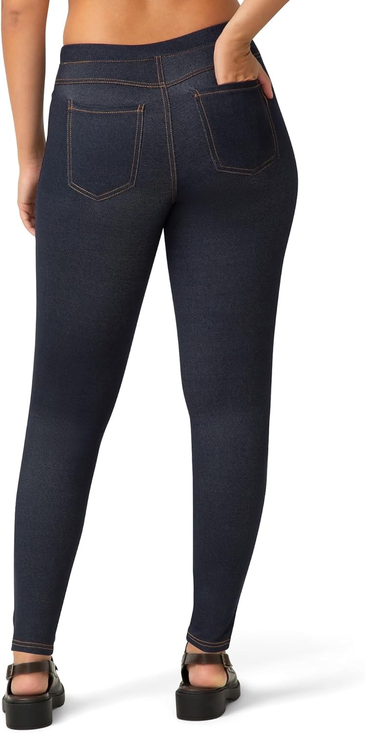 image:imageNo Nonsense Womens Stretch Denim Leggings with PocketsDark Denim