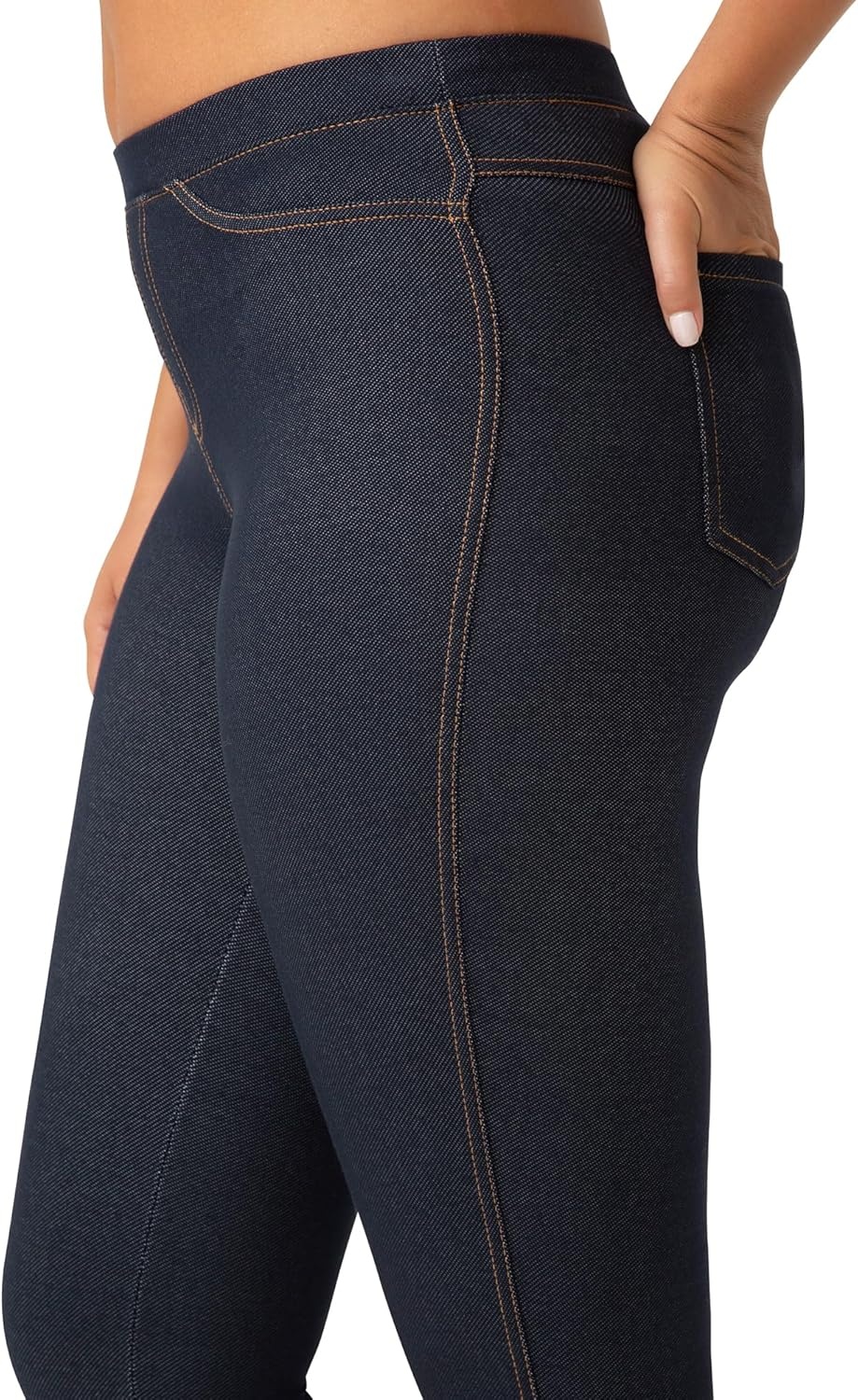 image:imageNo Nonsense Womens Stretch Denim Leggings with PocketsDark Denim