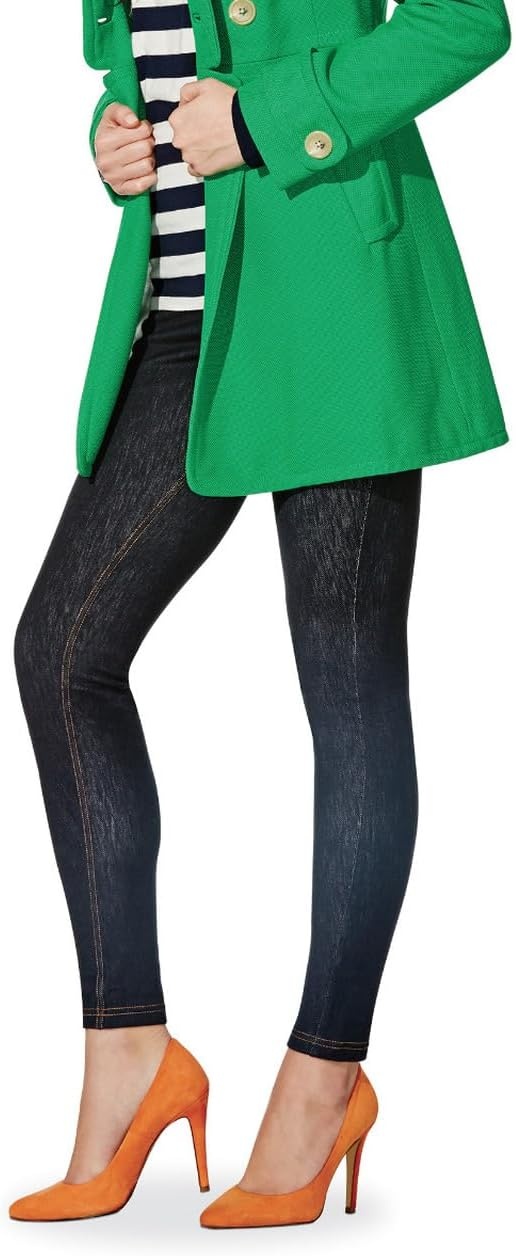 image:imageNo Nonsense Womens Stretch Denim Leggings with PocketsDark Denim