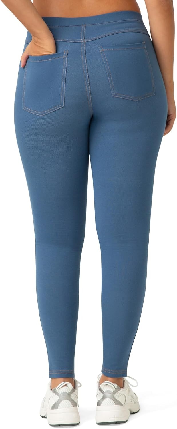image:imageNo Nonsense Womens Stretch Denim Leggings with PocketsLight Denim