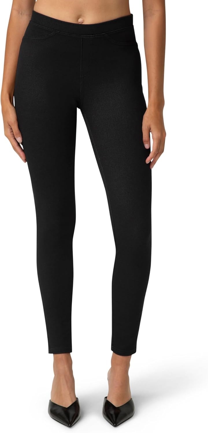 image:imageNo Nonsense Womens Stretch Denim Leggings with PocketsMedium WashBlack 2 Pair Pack