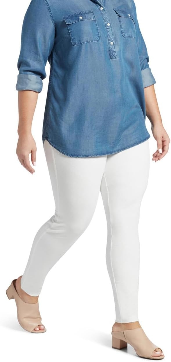image:imageNo Nonsense Womens Stretch Denim Leggings with PocketsWhite