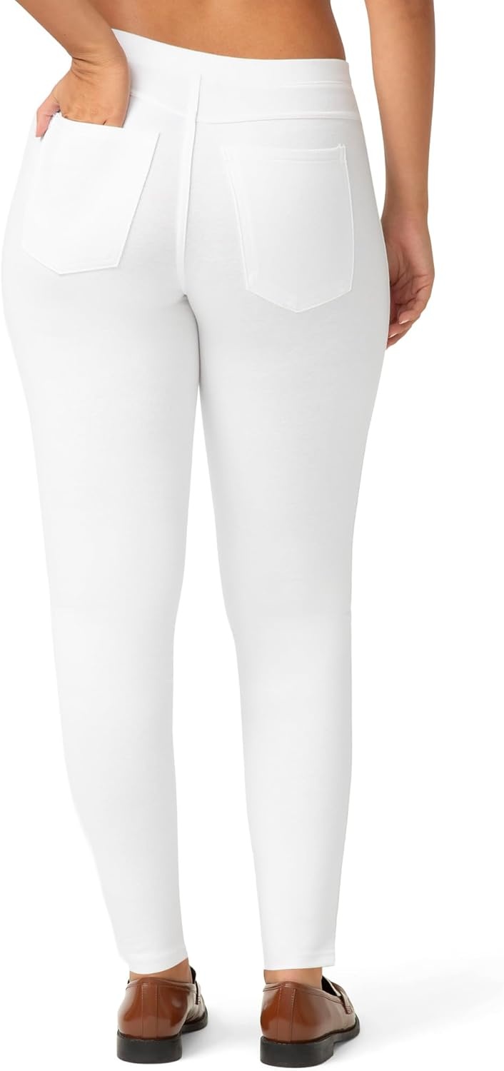 image:imageNo Nonsense Womens Stretch Denim Leggings with PocketsWhite