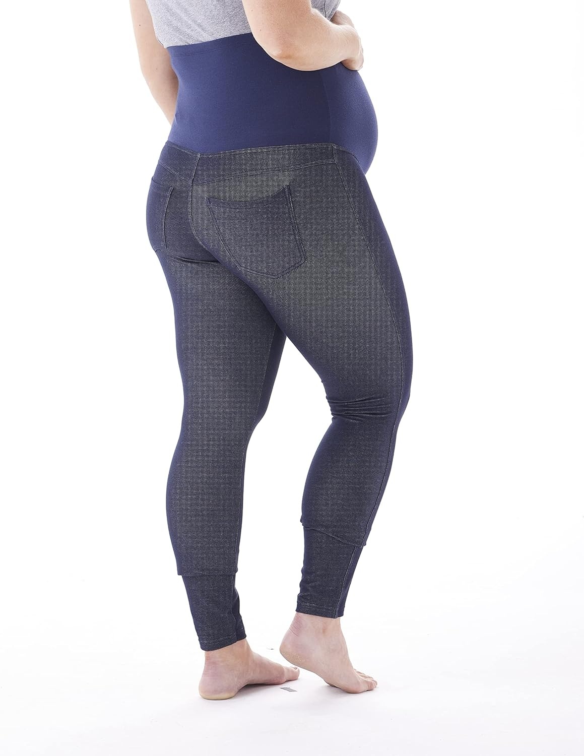image:imageNo nonsense Maternity Denim LeggingDark Wash Faux Denim