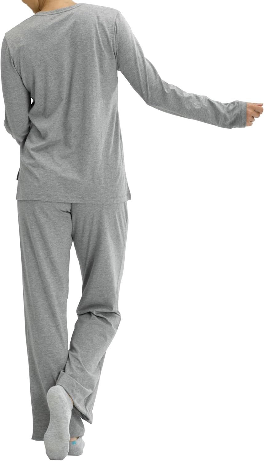 image:imageNo nonsense Womens Cozy Sleep or Lounge 2 Piece Sleepwear Sets and SeparatesMedium Grey Heather