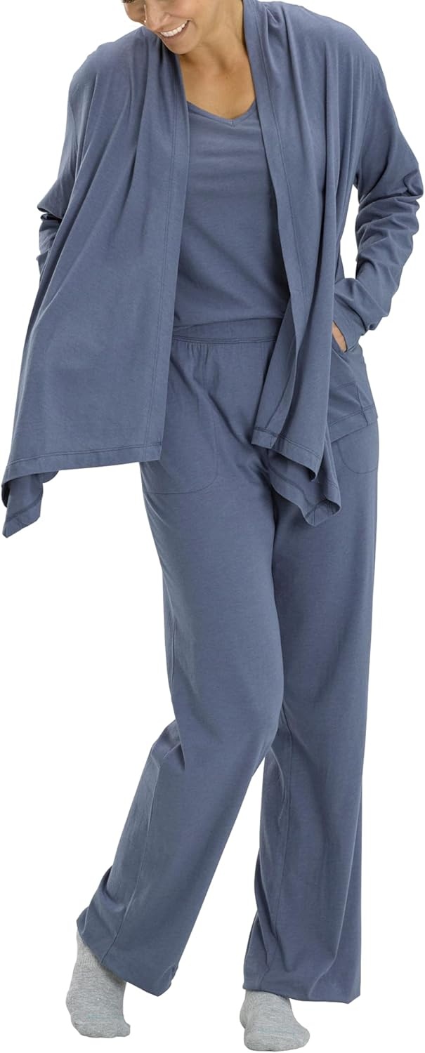 image:imageNo nonsense Womens Cozy Sleep or Lounge 2 Piece Sleepwear Sets and SeparatesVintage Indigo