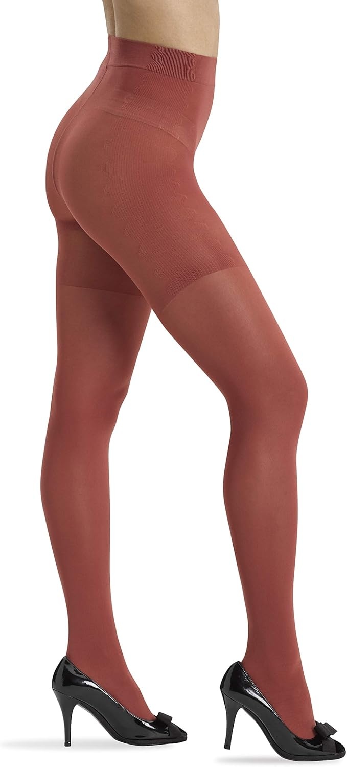 image:imageNo nonsense Womens Expantech Opaque TightsBlackRosewood 2 Pair Pack