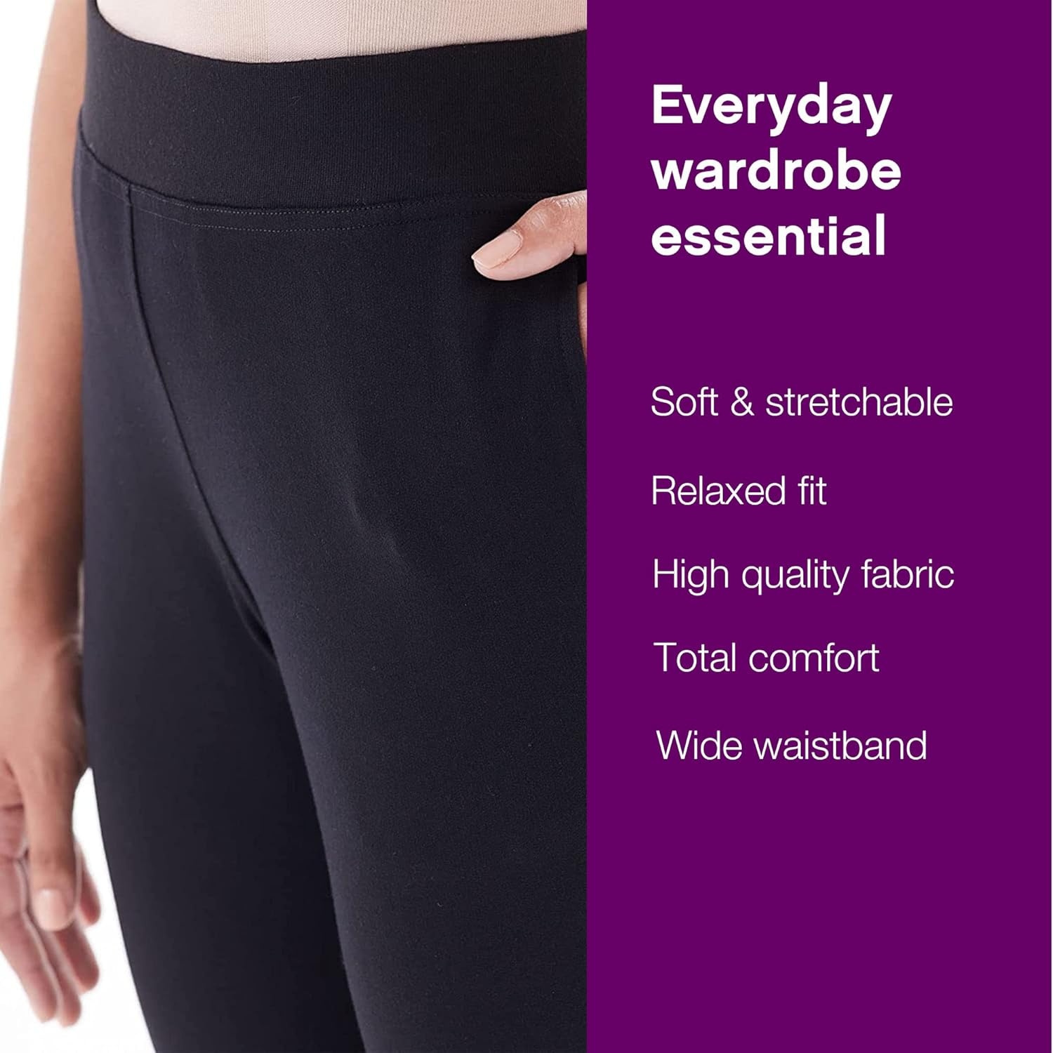 image:imageNo nonsense Womens Relaxed Flare LeggingBlack