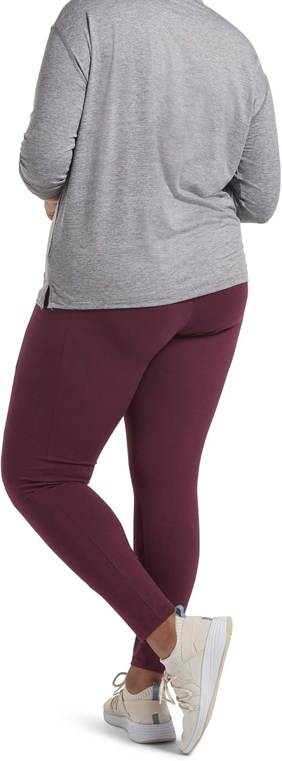 image:imageNo nonsense Womens Soft Cotton Leggings with Side Pockets Workout Stretch Pull On PantsBlackNapa 2 Pair Pack