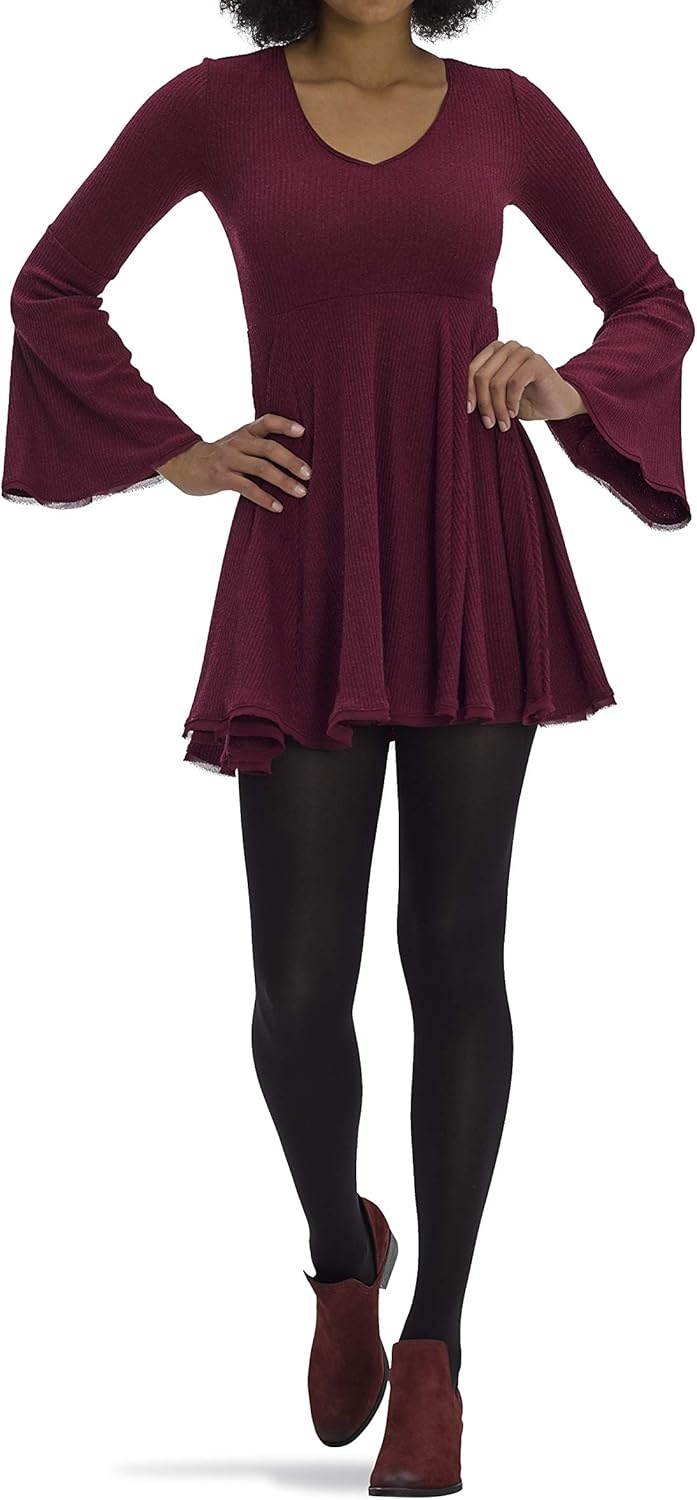 image:imageNo nonsense Womens Super Opaque Control Top Tights 90 Denier Soft High Waist PantyhoseBlackPort Royale