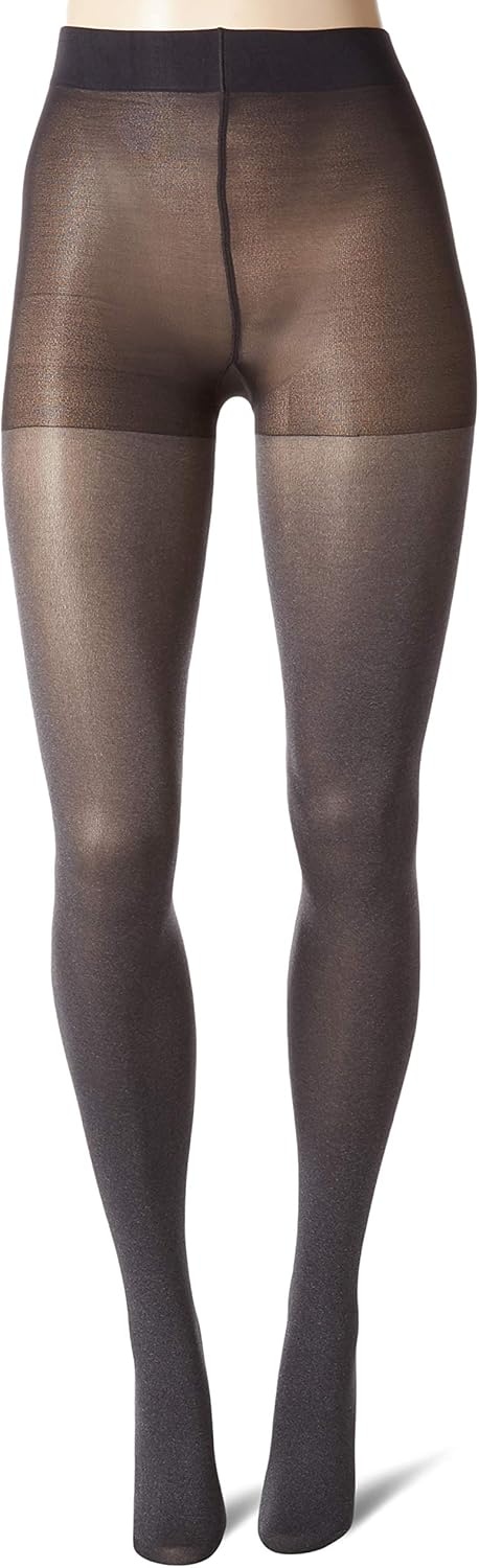 image:imageNo nonsense Womens Super Opaque Control Top Tights 90 Denier Soft High Waist PantyhoseGraphite Heather