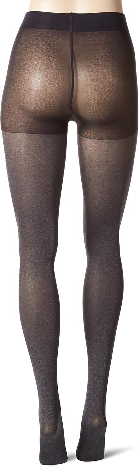 image:imageNo nonsense Womens Super Opaque Control Top Tights 90 Denier Soft High Waist PantyhoseGraphite Heather