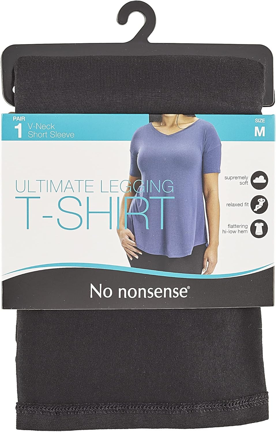 image:imageNo nonsense Womens Ultimate Short Sleeve Legging TeeBlack