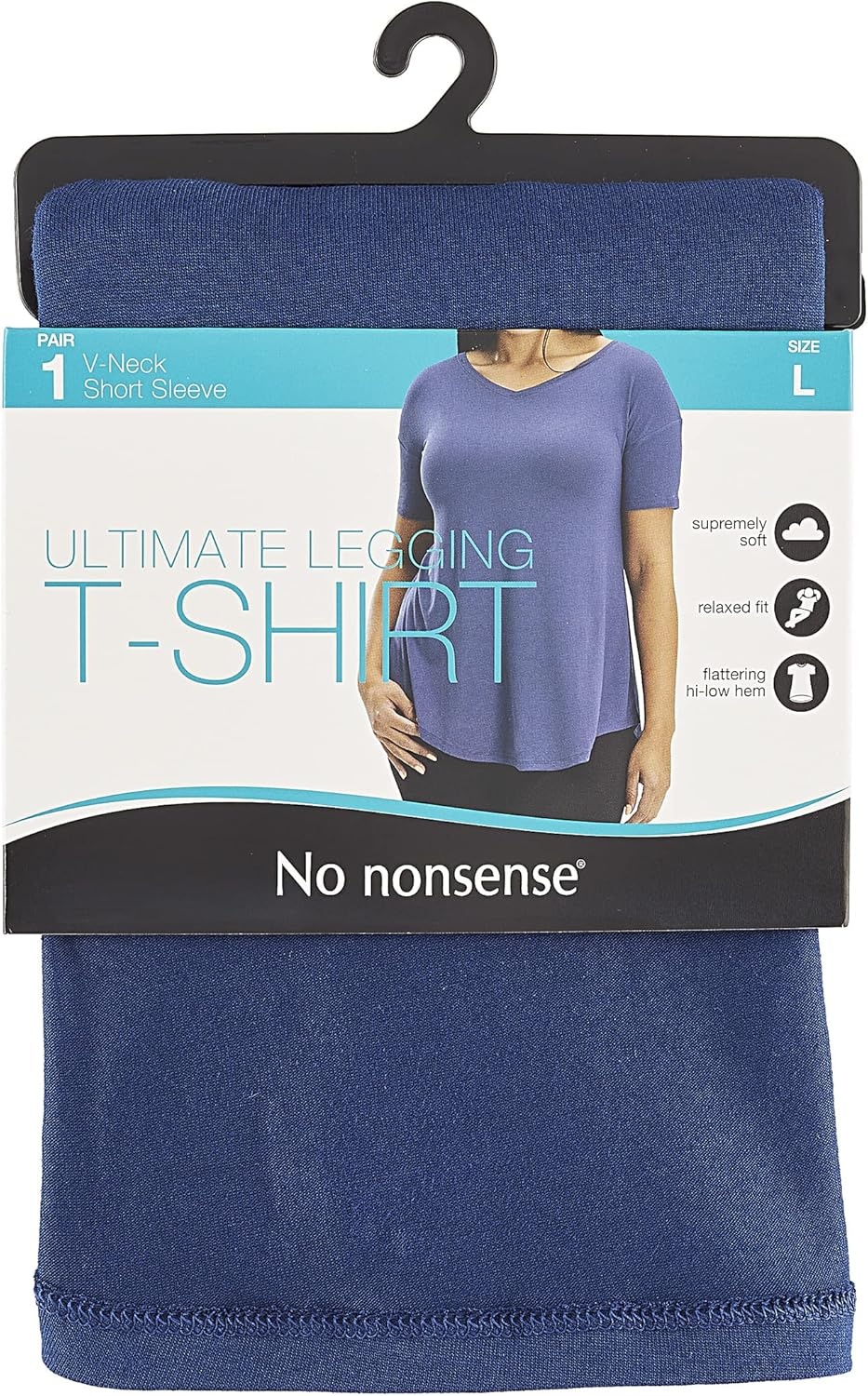 image:imageNo nonsense Womens Ultimate Short Sleeve Legging TeePrussian Blue