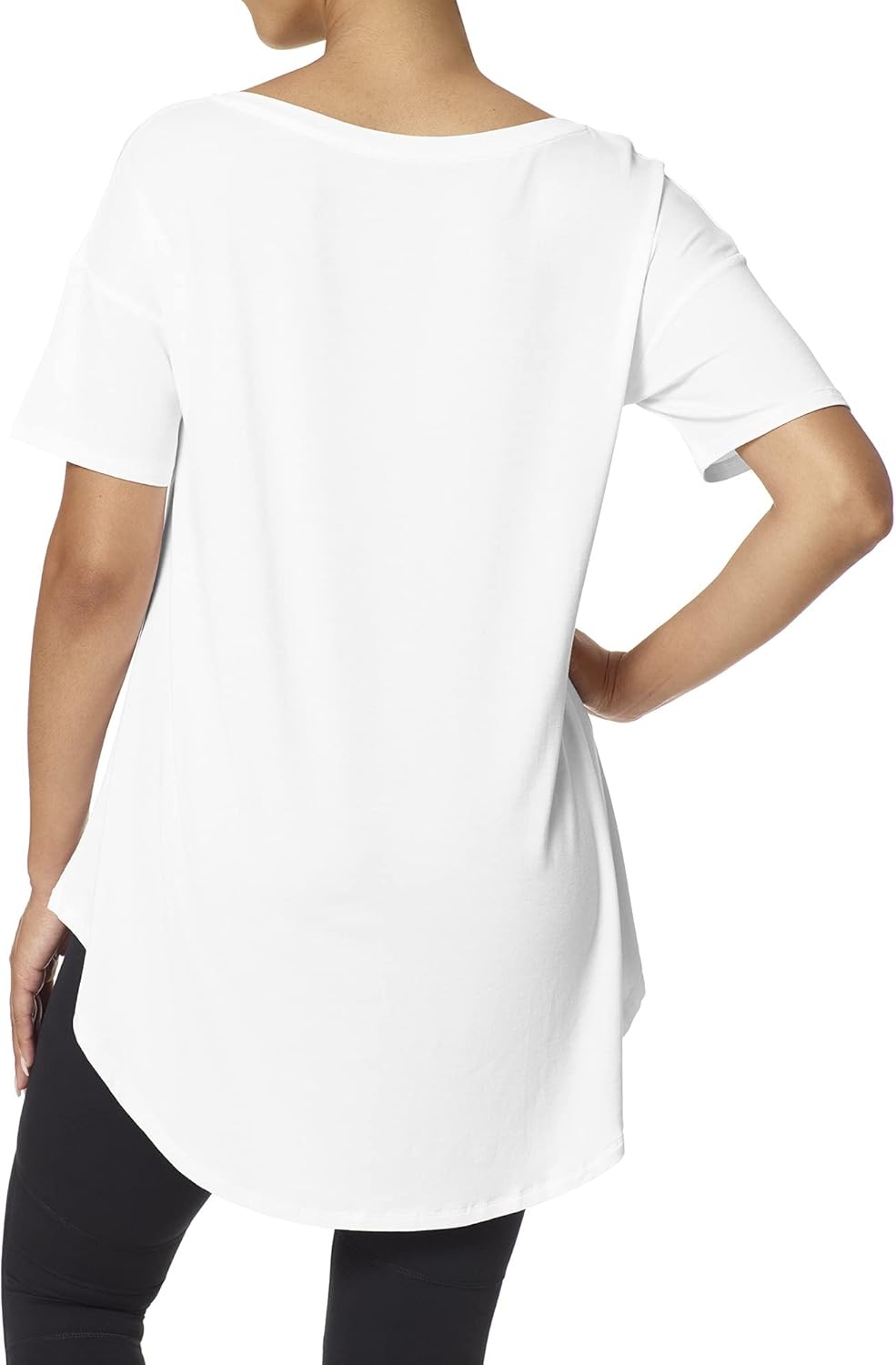 image:imageNo nonsense Womens Ultimate Short Sleeve Legging TeeWhite