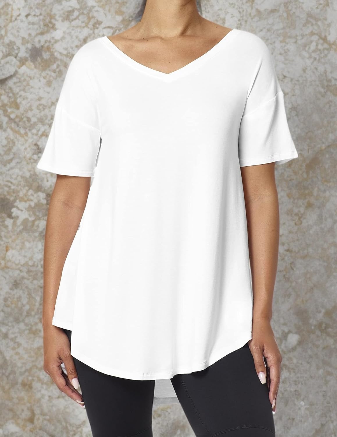 image:imageNo nonsense Womens Ultimate Short Sleeve Legging TeeWhite