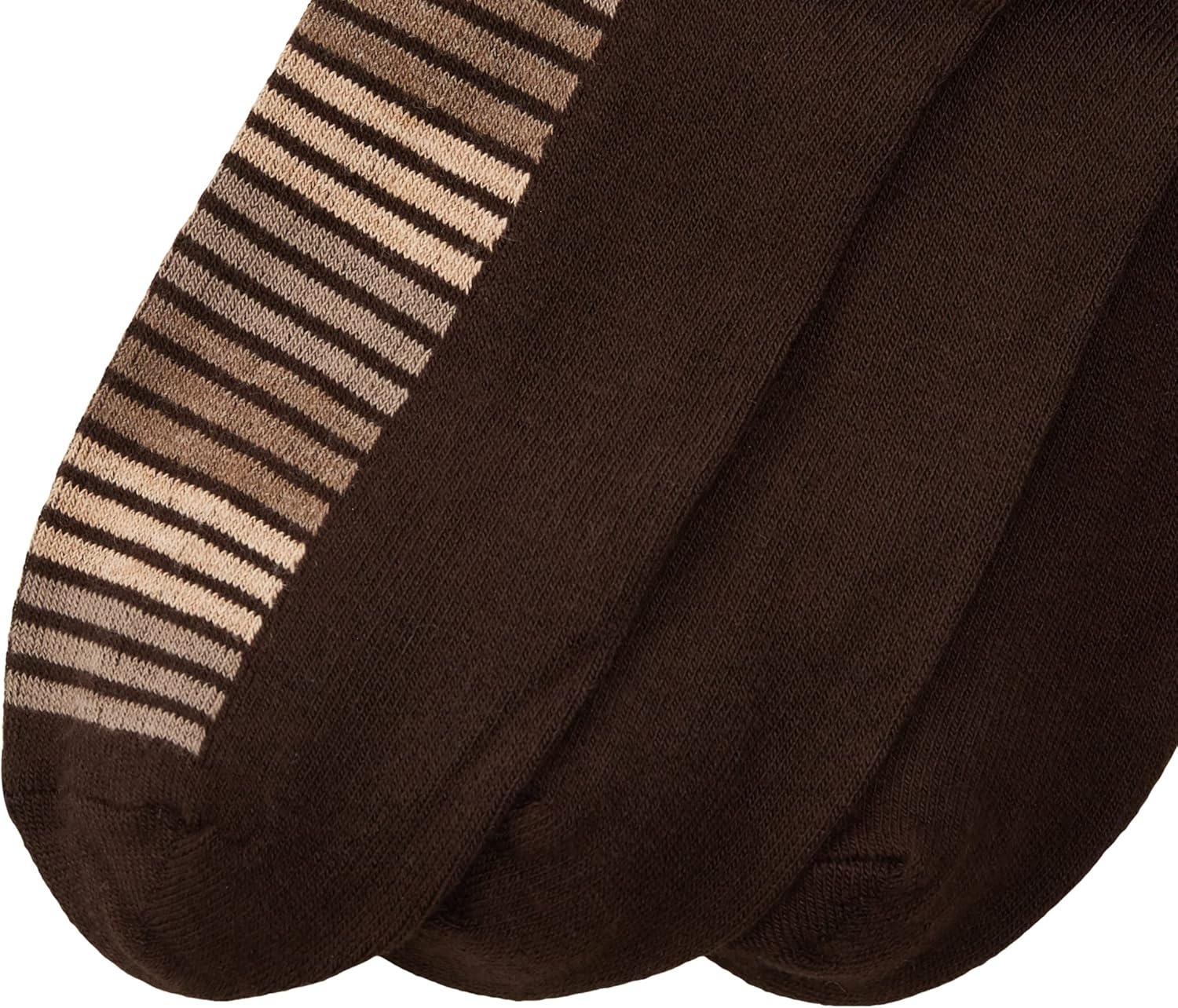 image:imageNo nonsense womens Flat Knit Crew SockEspresso Stripe Espresso Espresso 9 Pair Pack