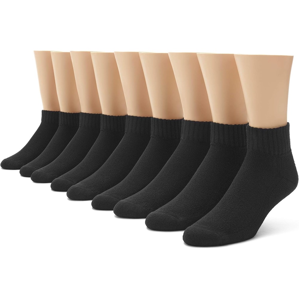 image:imageCushioned Ankle SocksBlack 9 Pair Pack