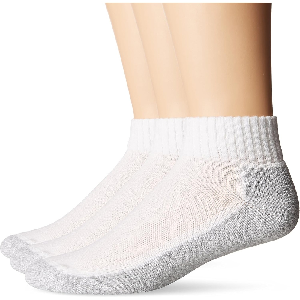 image:imageCushioned Ankle SocksWhite 3 Pair Pack