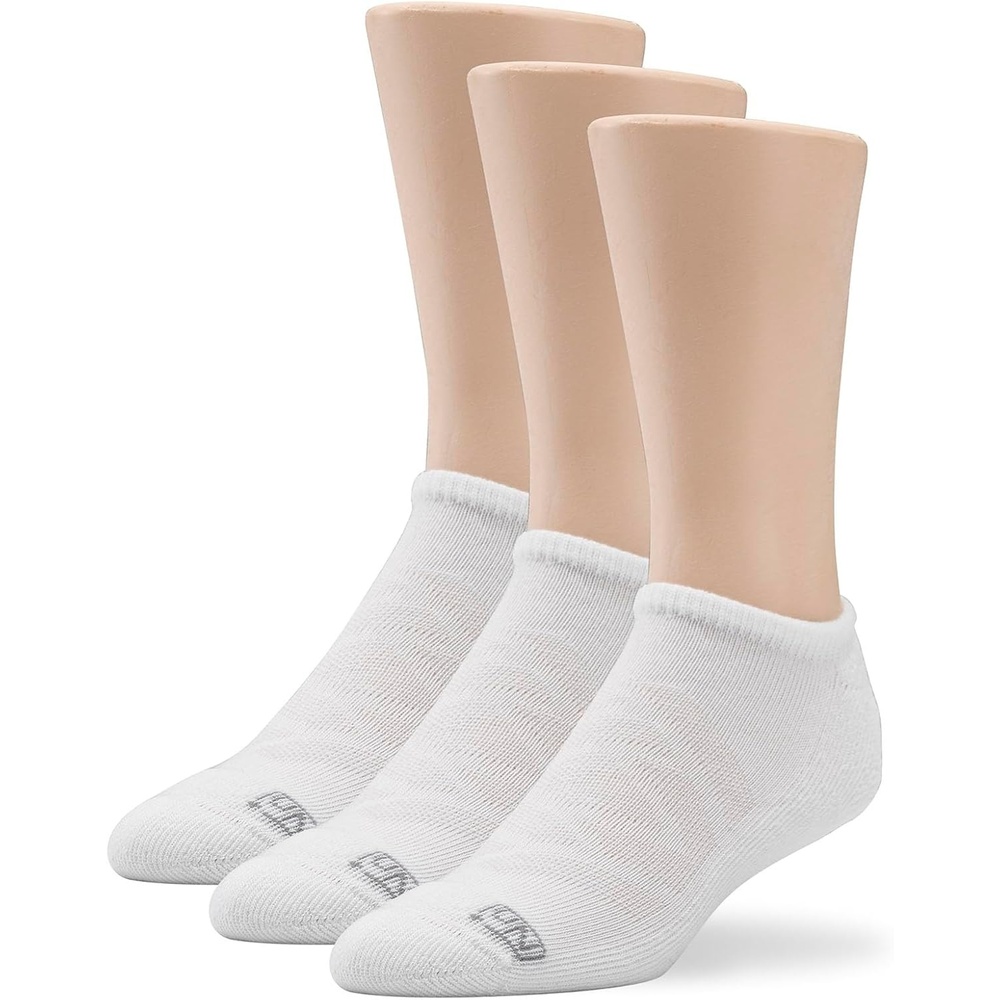 image:imageNo Nonsense Mens Expantech Recycled Polyester No Show SocksWhite 3 Pair Pack