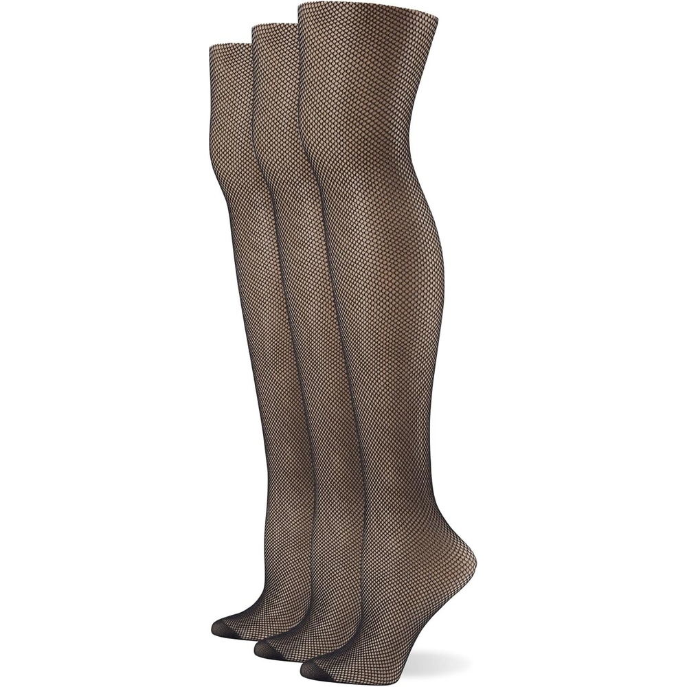 image:imageNo Nonsense womens Fishnet Openwork TightBlack 3 Pair Pack