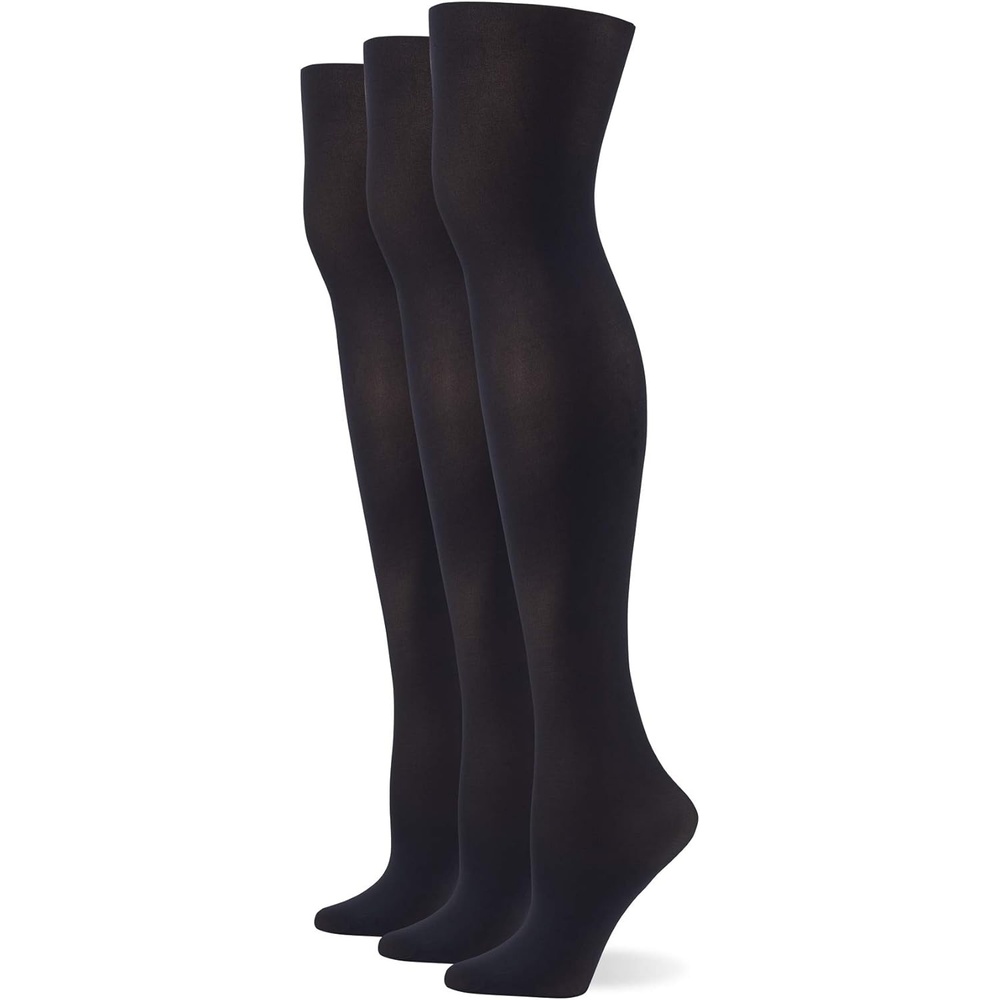 image:imageNo nonsense Womens Opaque Seamless TightBlack 3 Pair Pack