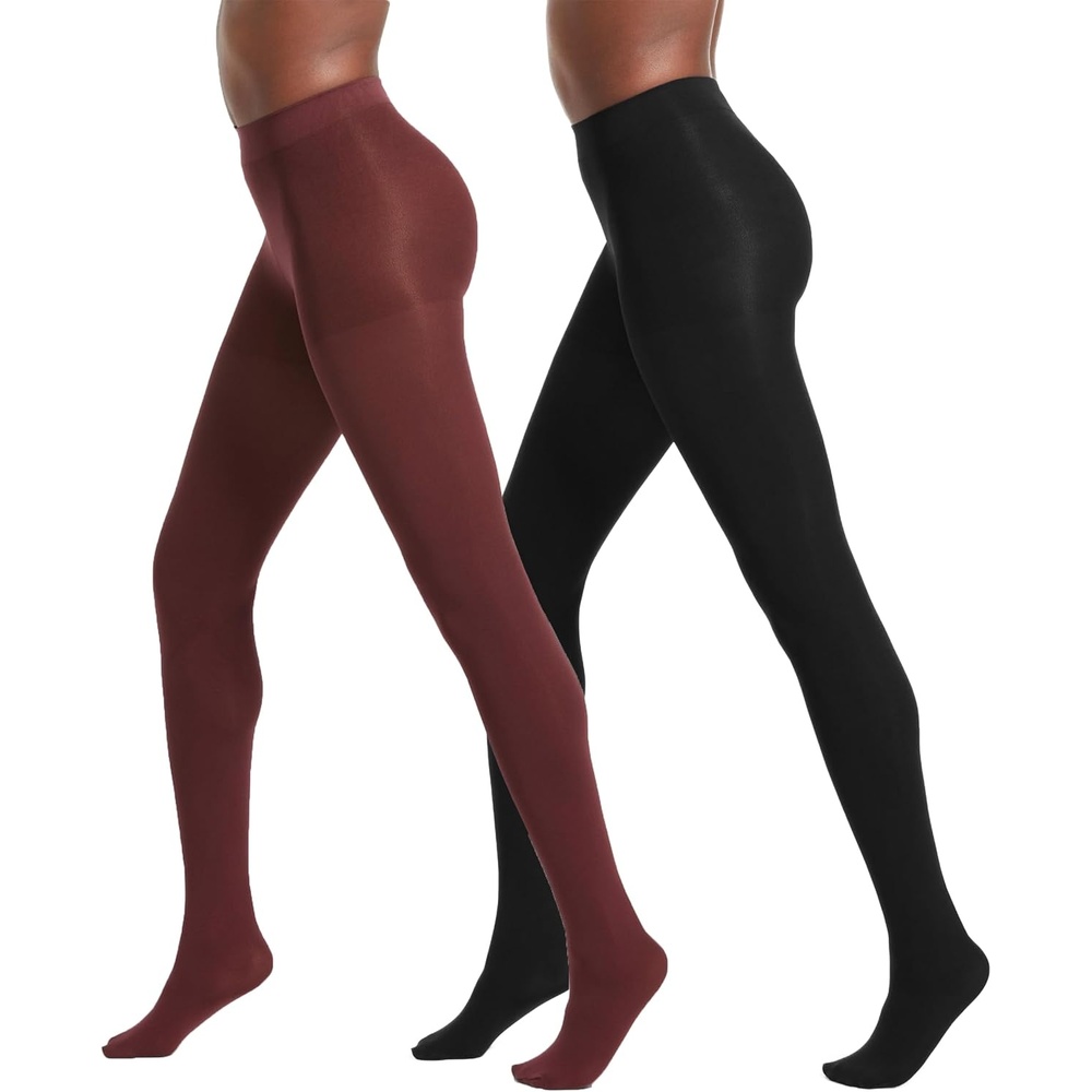 image:imageNo nonsense Womens Super Opaque Control Top Tights 90 Denier Soft High Waist PantyhoseBlackPort Royale