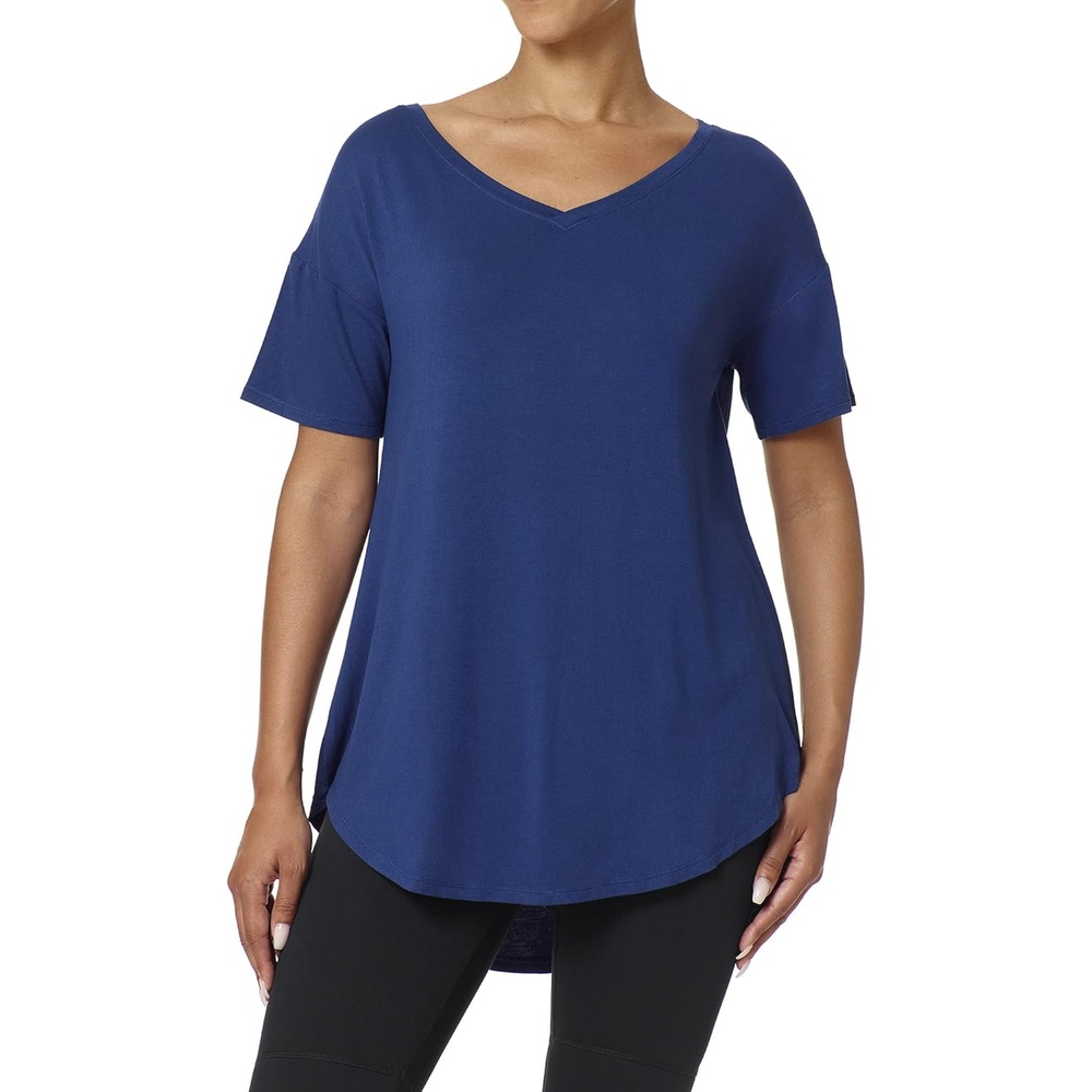 image:imageNo nonsense Womens Ultimate Short Sleeve Legging TeePrussian Blue