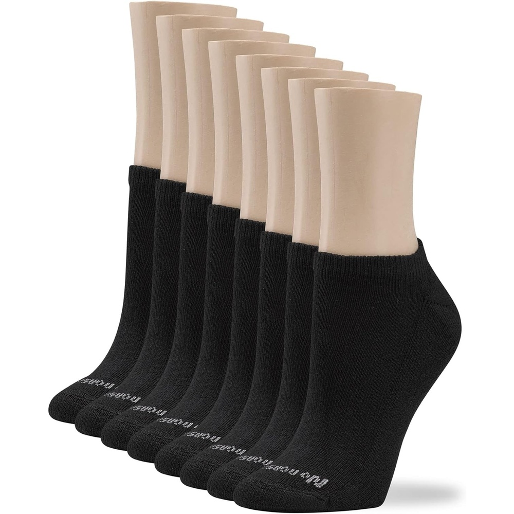 image:imageNo nonsense womens Cushion No Show Sock 8 Pair PackBlack 8 Pair Pack