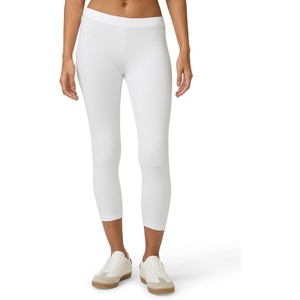image:imageNo Nonsense Womens Capri Leggings  Soft Cotton Feel Comfortable amp Perfect for Layering Gentle Elastic WaistbandWhite