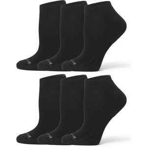 image:imageNo Nonsense Womens Uncushioned No Show Sock 6 Pair PackBlack  6 Pair Pack
