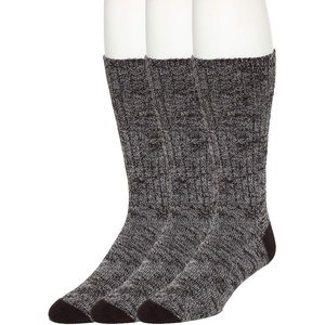 image:imageNo nonsense Mens Crew Length Boot SocksBlack  3 Pair Pack