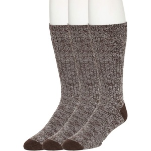 image:imageNo nonsense Mens Crew Length Boot SocksEspresso  3 Pair Pack