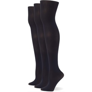 image:imageNo nonsense Womens Plus Size Comfort Waist TightBlack  3 Pair Pack