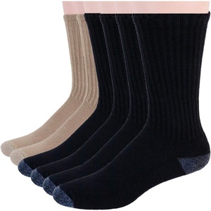 image:imageNo nonsense mens Ribbed Cushion Crew  6 Pair PackBlackBlackBlackBlackSesame SeedSesame Seed