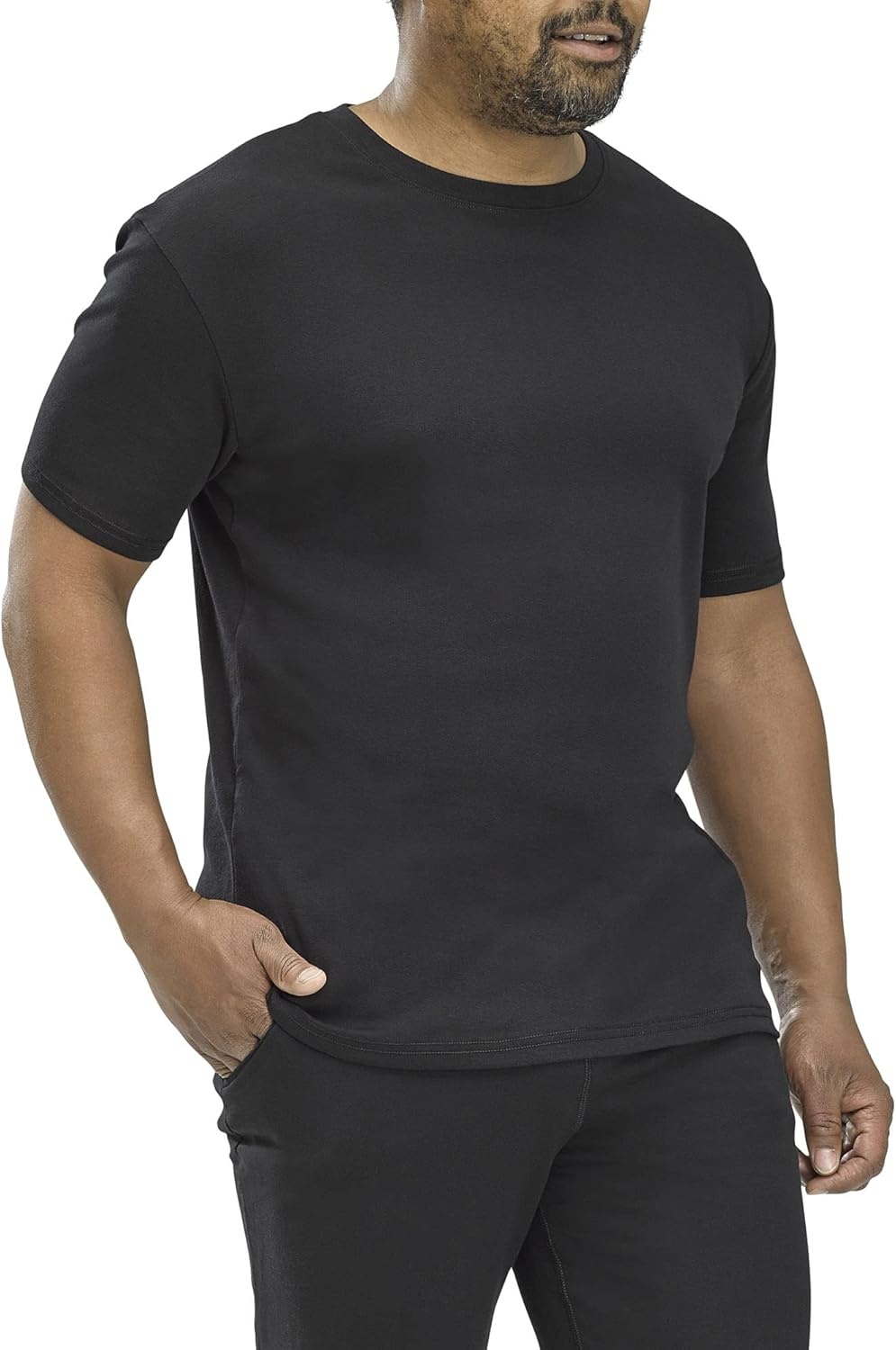 image:imageNo Nonsense Green Threads Unisex Short Sleeve TShirtBlackCharcoal Heather 2 Pair Pack