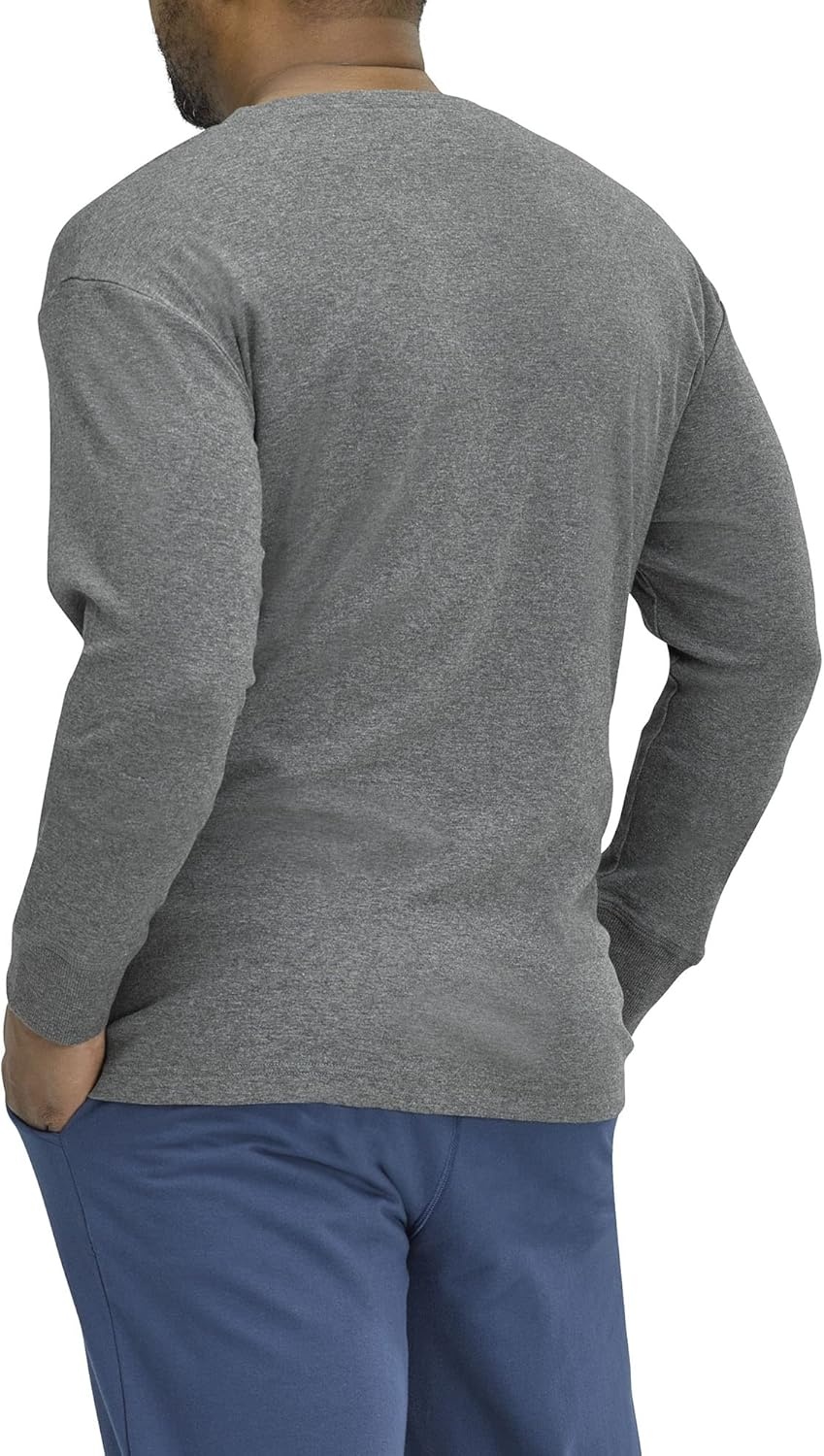 image:imageNo Nonsense Unisex Adult Green Threads Adult Unisex Long Sleeve TShirtCharcoal Heather