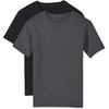 Black/Charcoal Heather - 2 Pair Pack