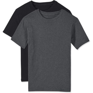 image:imageNo nonsense Green Threads All Gender Short Sleeve TShirtBlackCharcoal Heather  2 Pair Pack