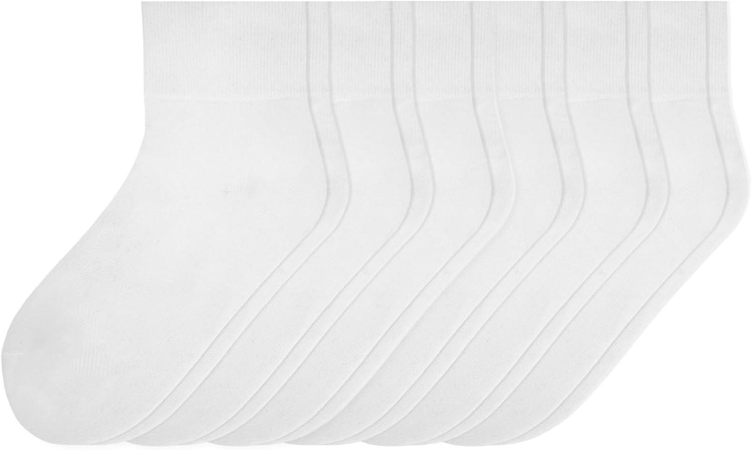 image:imageNo Nonsense Womens Quarter Top Shortie Body Sock 6 Pair PackWhite