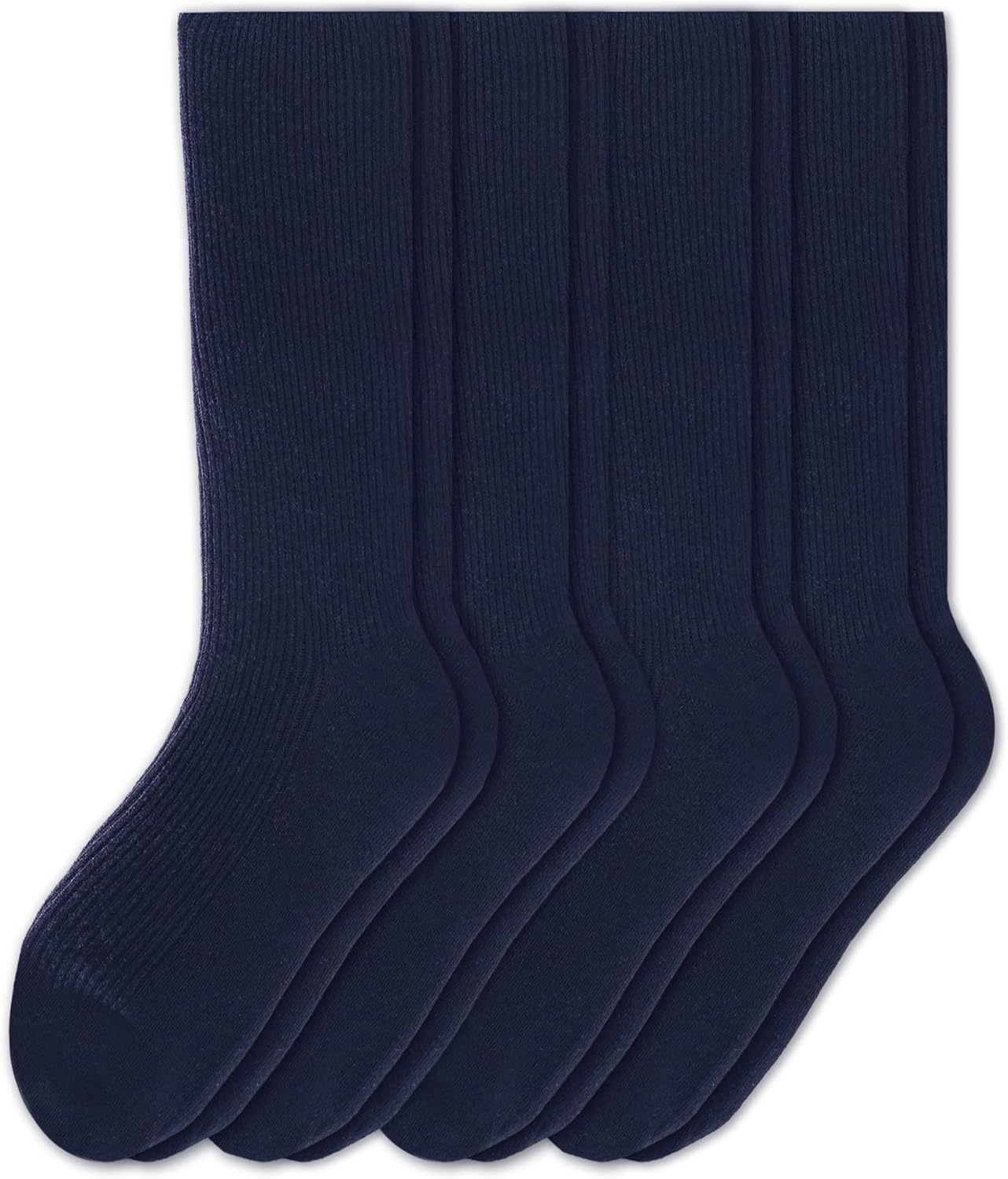 image:imageNo Nonsense Womens Ribbed Knee High Sock 4 Pair PackNavy